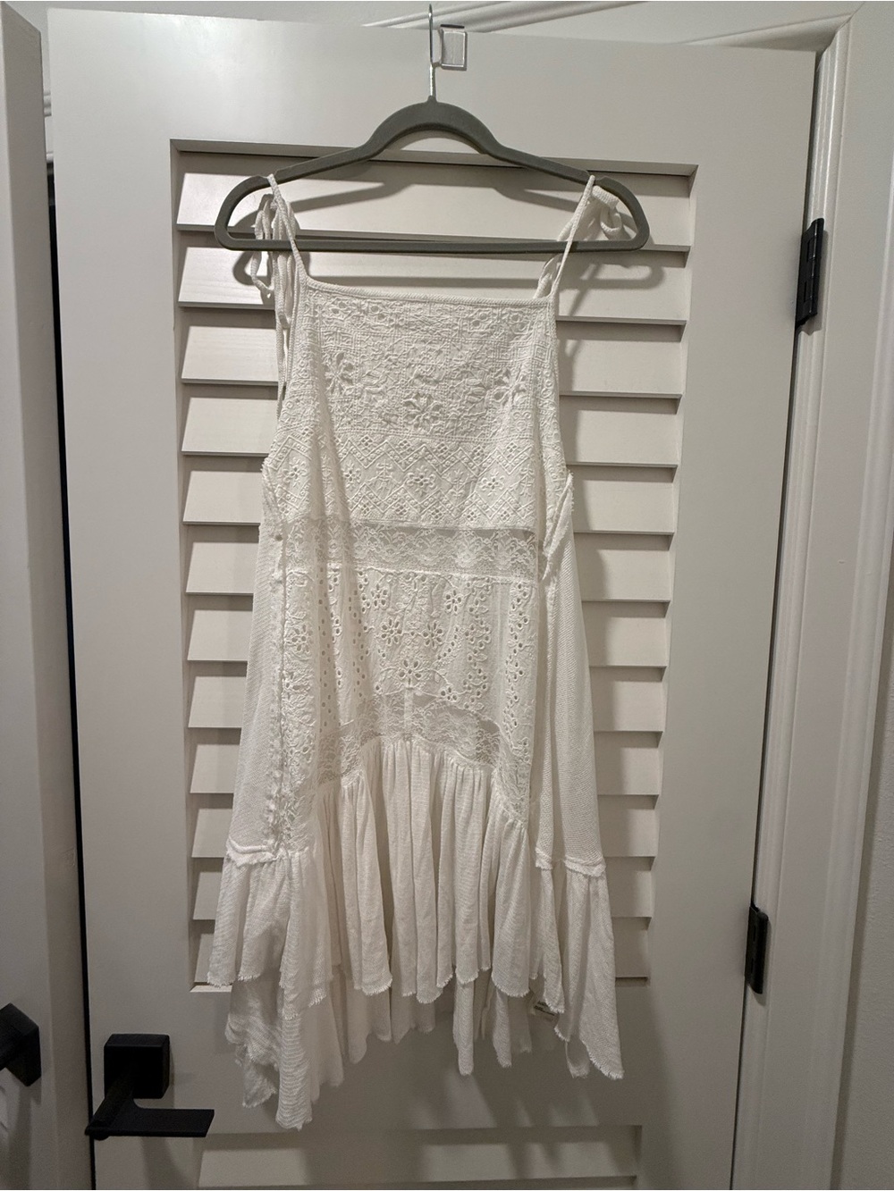 Free People White Eyelet Lace Slip Dress - Picture 2 of 4